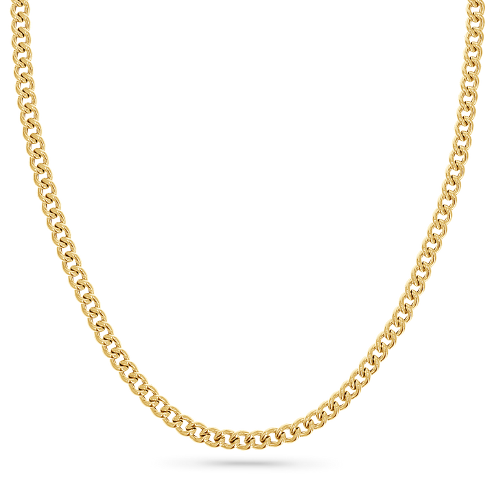 14K Signature Cuban Curb Chain Necklace